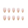 image:imageBABALAL Press On Nails Medium Almond Fake Nails Blue Yellow Brown with Star Polka Dot amp Stripe Swirl Design Y2K Retro Kawaii Glue On Nails for Women and Girls 24PcsFNf402gold
