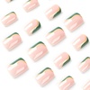 image:imageBABALAL Press On Nails Medium Almond Fake Nails Blue Yellow Brown with Star Polka Dot amp Stripe Swirl Design Y2K Retro Kawaii Glue On Nails for Women and Girls 24PcsFNf403