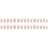 image:imageBABALAL Press On Nails Medium Almond Fake Nails Blue Yellow Brown with Star Polka Dot amp Stripe Swirl Design Y2K Retro Kawaii Glue On Nails for Women and Girls 24PcsFNf402gold