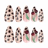 image:imageBABALAL Press On Nails Medium Almond Fake Nails Blue Yellow Brown with Star Polka Dot amp Stripe Swirl Design Y2K Retro Kawaii Glue On Nails for Women and Girls 24PcsFNf403cheetahry