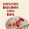image:imageBABALAL Press On Nails Short Square Fake Nails Nude Pink Cat Eye with Bow Star amp Bear Cartoon Kawaii Design Glossy Cute Coquette Glue On Nails 30PcsBNX125
