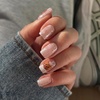 image:imageBABALAL Press On Nails Short Square Fake Nails Nude Pink Cat Eye with Bow Star amp Bear Cartoon Kawaii Design Glossy Cute Coquette Glue On Nails 30PcsBNX10201