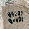 image:imageBABALAL Press On Nails Short Square Fake Nails Nude Pink Cat Eye with Bow Star amp Bear Cartoon Kawaii Design Glossy Cute Coquette Glue On Nails 30PcsBNX105