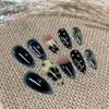 image:imageBABALAL Press On Nails Short Square Fake Nails Nude Pink Cat Eye with Bow Star amp Bear Cartoon Kawaii Design Glossy Cute Coquette Glue On Nails 30PcsBNX105
