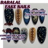 image:imageBABALAL Press On Nails Short Square Fake Nails Nude Pink Cat Eye with Bow Star amp Bear Cartoon Kawaii Design Glossy Cute Coquette Glue On Nails 30PcsBNX101