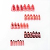 image:imageBABALAL Press On Nails Short Square Fake Nails Nude Pink Cat Eye with Bow Star amp Bear Cartoon Kawaii Design Glossy Cute Coquette Glue On Nails 30PcsBNX109