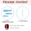 image:imageBABALAL Press On Nails Short Square Fake Nails Nude Pink Cat Eye with Bow Star amp Bear Cartoon Kawaii Design Glossy Cute Coquette Glue On Nails 30PcsBNX128