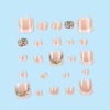 image:imageBABALAL Toe Press On Nails Short Square Black and Gold Fake Toenails 3d Chrome amp Rhinestone Design Glossy Gothic Edgy Pedicure Fake Nails for Women and Girls 24Pcs LuxuryANjzj21000