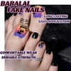 image:imageBABALAL Toe Press On Nails Short Square Black and Gold Fake Toenails 3d Chrome amp Rhinestone Design Glossy Gothic Edgy Pedicure Fake Nails for Women and Girls 24Pcs LuxuryOrange  Purple