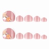 image:imageBABALAL Toe Press On Nails Short Square Black and Gold Fake Toenails 3d Chrome amp Rhinestone Design Glossy Gothic Edgy Pedicure Fake Nails for Women and Girls 24Pcs LuxuryANjzj20701