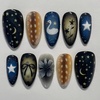 image:imageBABALAL Press On Nails Short Square Fake Nails Nude Pink Cat Eye with Bow Star amp Bear Cartoon Kawaii Design Glossy Cute Coquette Glue On Nails 30PcsBNX101