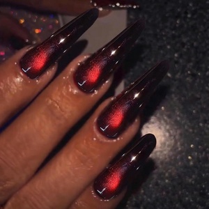image:imageBABALAL Press On Nails Extra Long Stiletto Fake Nails Hot Pink Blue Cheetah Print with Star Design Glossy Y2K Kawaii Funky Glue On Nails 24Pcs Bright Summer NailsANS20905